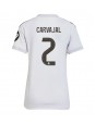 Billige Real Madrid Daniel Carvajal #2 Hjemmedrakt Dame 2025-26 Kortermet